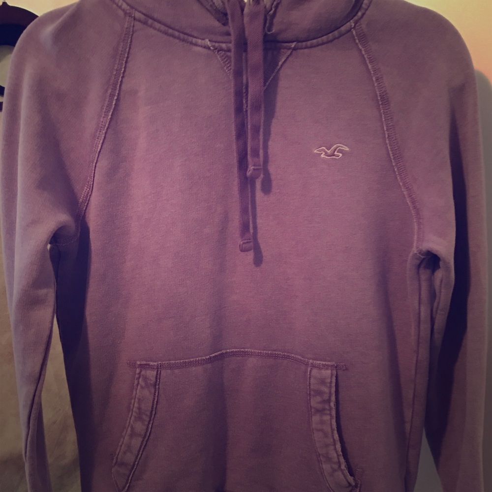 Purple American Eagle sweater with Hoodie